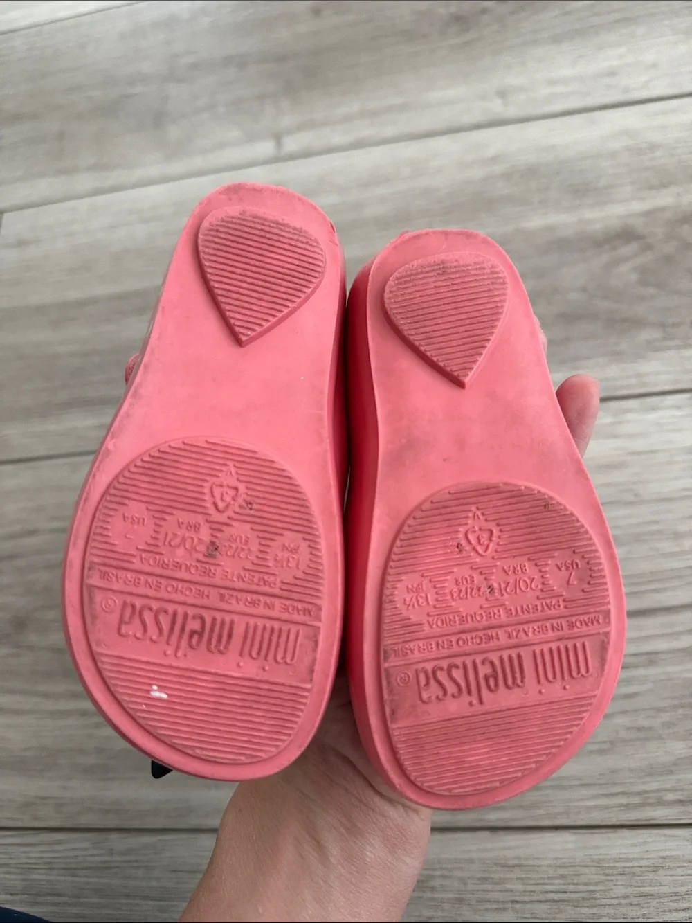 Mini Melissa Lady and the Tramp jelly shoes pink 3D character 7 Toddler